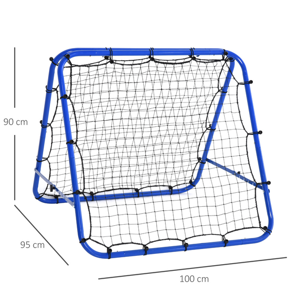 Rebounder Net Football Target Goal Training Adjustable Angles HOMCOM