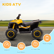 HOMCOM 12V Electric Quad Bikes for Kids Ride On Car ATV Toy for 3-5 Years