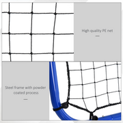 Rebounder Net Football Target Goal Training Adjustable Angles HOMCOM