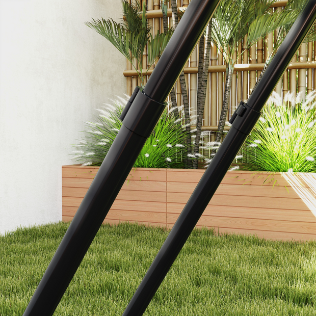 Football Training Net Training Rebounder Net w/ Adjustable Angles - Black