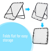 Rebounder Net Kids Adults Football Training Aid Practice Adjustable  HOMCOM