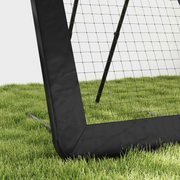 Football Training Net Training Rebounder Net w/ Adjustable Angles - Black