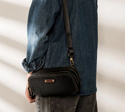 AETOO Genuine Leather Men's Chest Bag Messenger Bag Shoulder Bag Casual First Layer Cowhide Waist Bag Trendy Men's Bag