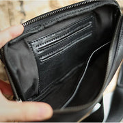 AETOO Genuine Leather Men's Chest Bag Messenger Bag Shoulder Bag Casual First Layer Cowhide Waist Bag Trendy Men's Bag