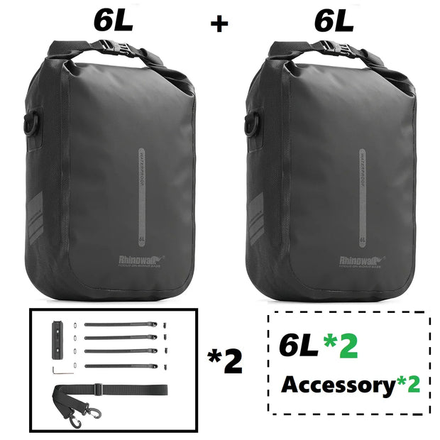 Rhinowalk 2 PCS Bicycle Fork Bag Quick Release Bike Bag Waterproof Electric Scooter Bag Bicycle Front Bag Bike Fork Bag