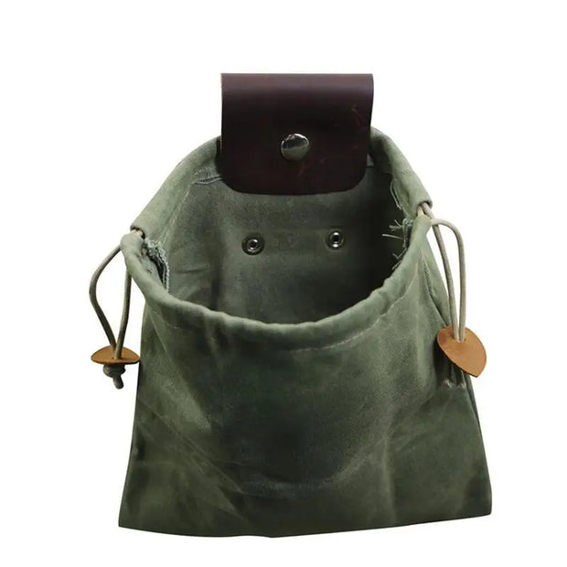 Orchard Foraging Bag Waist Hanging Bag Leather Canvas Picking Bag Jungle Artisan Bag Outdoor Camping Storage Bag Nut Storage Bag