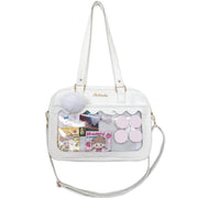 Japanese  Shoulder Bag For Women PU Leather Itabag Transparent Bag JK Tote Bag Handbags Preppy Bag ita bag Crossbody Bag