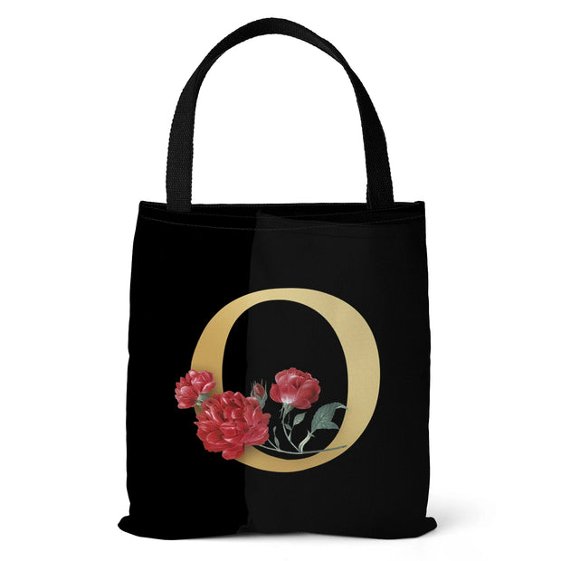 Letter Printing Canvas bag Lightweight Shoulder bag Tote bag Handbag Shopping bag Holiday Gift Bag