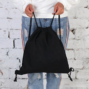 Drawstring Bag Backpack Tote Bag String Lightweight Outdoor Sport Bag for Travel Sundries Bag White Letter Fitness Sports Bag
