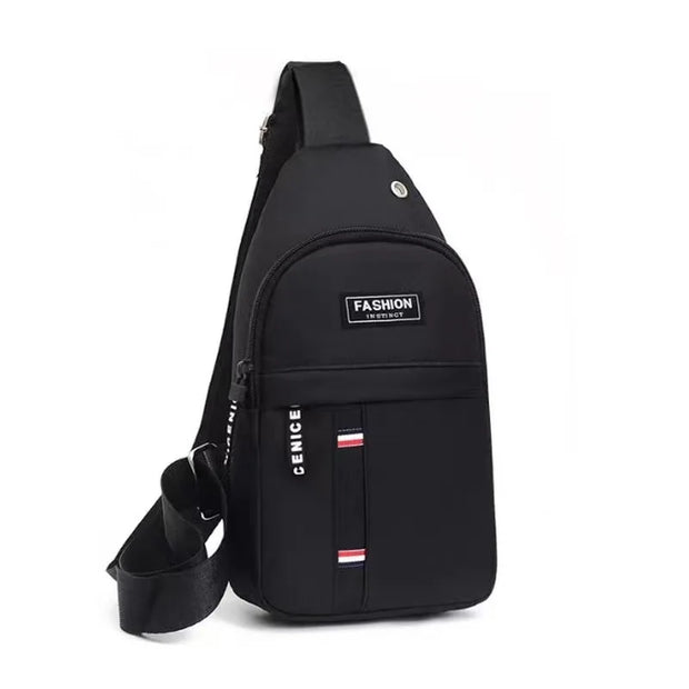 Geestock New Chest Bag For Male Men's shoulder bag Simple Nylon Fashion Mini Cross Bag Waterproof Crossbody Bag Luxury Bag 크로스백