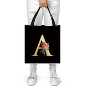 Letter Printing Canvas bag Lightweight Shoulder bag Tote bag Handbag Shopping bag Holiday Gift Bag