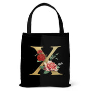 Letter Printing Canvas bag Lightweight Shoulder bag Tote bag Handbag Shopping bag Holiday Gift Bag