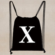 Drawstring Bag Backpack Tote Bag String Lightweight Outdoor Sport Bag for Travel Sundries Bag White Letter Fitness Sports Bag