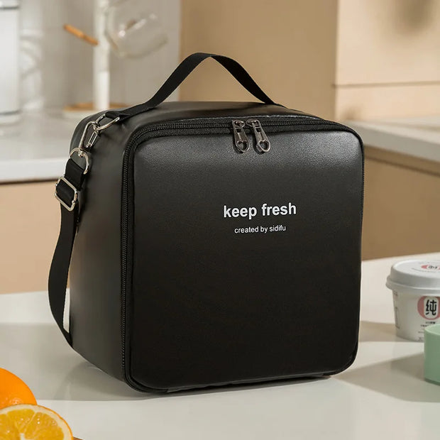 One-shoulder Bento Bag Student Lunch Box Bag Lunch Bag Office Worker Carrying Lunch Bag Thermal Insulation Bag