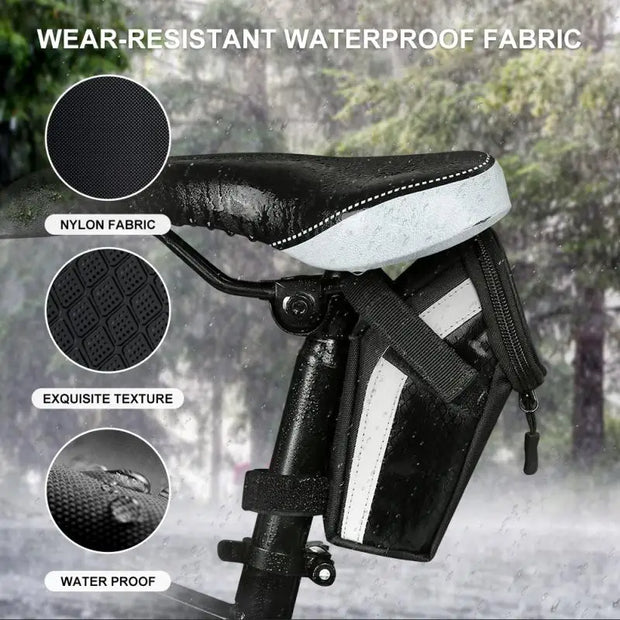 Bicycle Rear Bag MTB Mountain Road Bike Tail Bag Road Bike Cushion Bag Saddle Bag Cycling Waterproof Seatpost Bag Pannier Basket