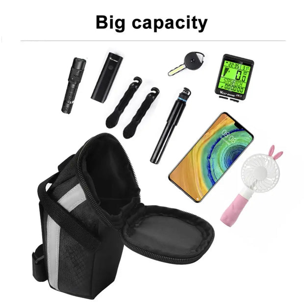 Bicycle Rear Bag MTB Mountain Road Bike Tail Bag Road Bike Cushion Bag Saddle Bag Cycling Waterproof Seatpost Bag Pannier Basket