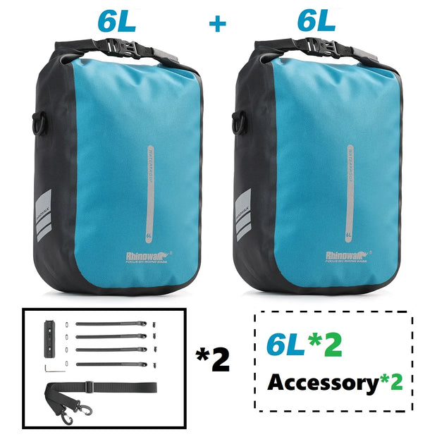 Rhinowalk 2 PCS Bicycle Fork Bag Quick Release Bike Bag Waterproof Electric Scooter Bag Bicycle Front Bag Bike Fork Bag