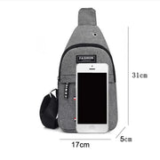 Geestock New Chest Bag For Male Men's shoulder bag Simple Nylon Fashion Mini Cross Bag Waterproof Crossbody Bag Luxury Bag 크로스백