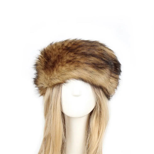 Warm Outdoor Girl Earmuff Women Winter Hats Faux Fur Headband Fluffy Russian Caps Fur Faux Bomber