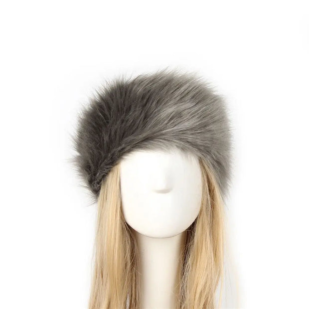 Warm Outdoor Girl Earmuff Women Winter Hats Faux Fur Headband Fluffy Russian Caps Fur Faux Bomber