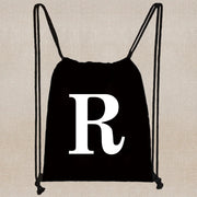 Drawstring Bag Backpack Tote Bag String Lightweight Outdoor Sport Bag for Travel Sundries Bag White Letter Fitness Sports Bag