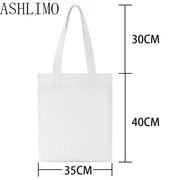 Van Gogh Painting Shopper Bag Harajuku Women Shopping Bag Canvas Shopper Bag Girl Tote Bag Shoulder Lady Bag