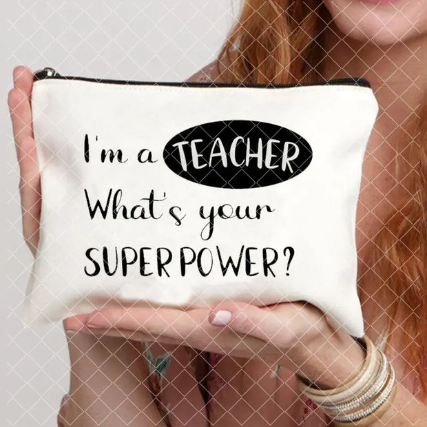 lipstick bag Travel Makeup Bag Makeup Bag BagsWomen School Teacher Gift Cosmetic Bag pouch wallet Portable Organizer Pouch Bag