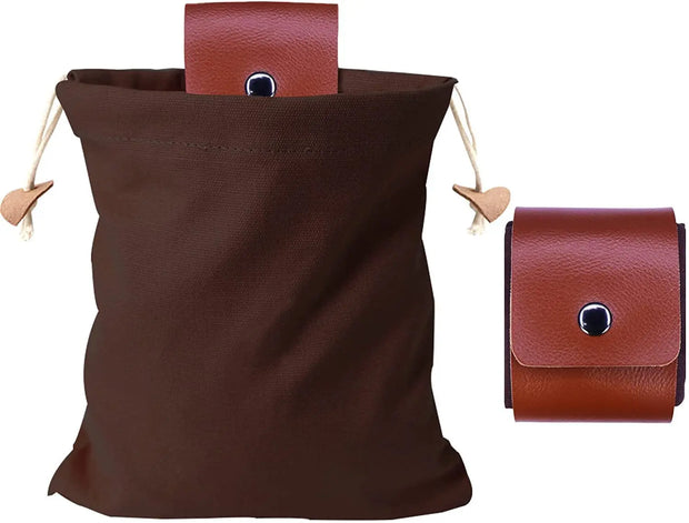 Orchard Foraging Bag Waist Hanging Bag Leather Canvas Picking Bag Jungle Artisan Bag Outdoor Camping Storage Bag Nut Storage Bag