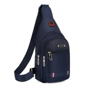 Business Men's Chest Bag Shoulder Messenger Bag Casual Canvas Travel Bag Waist Bag Multifunctional Waterproof Storage Large Bag