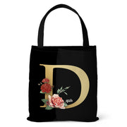 Letter Printing Canvas bag Lightweight Shoulder bag Tote bag Handbag Shopping bag Holiday Gift Bag