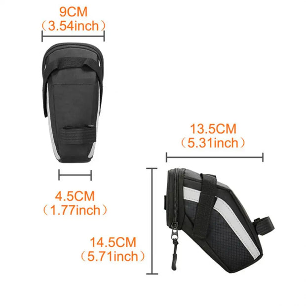 Bicycle Rear Bag MTB Mountain Road Bike Tail Bag Road Bike Cushion Bag Saddle Bag Cycling Waterproof Seatpost Bag Pannier Basket
