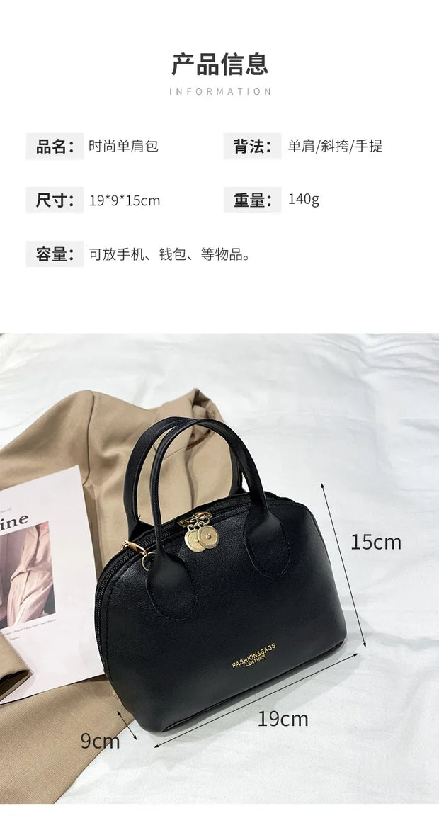 Women's Bag New Fashion Shoulder Bag Gold Plated Handbag Elegant Temperament Crossbody Bag Small Bag