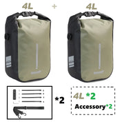 Rhinowalk 2 PCS Bicycle Fork Bag Quick Release Bike Bag Waterproof Electric Scooter Bag Bicycle Front Bag Bike Fork Bag