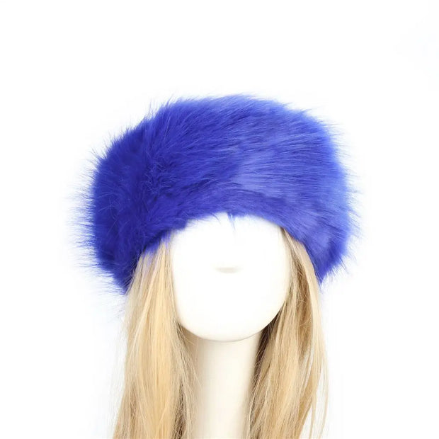 Warm Outdoor Girl Earmuff Women Winter Hats Faux Fur Headband Fluffy Russian Caps Fur Faux Bomber