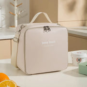 One-shoulder Bento Bag Student Lunch Box Bag Lunch Bag Office Worker Carrying Lunch Bag Thermal Insulation Bag