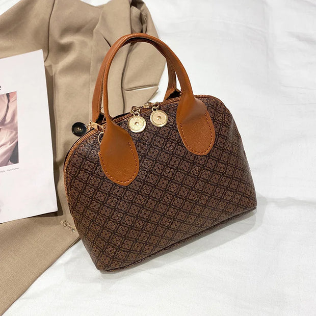 Women's Bag New Fashion Shoulder Bag Gold Plated Handbag Elegant Temperament Crossbody Bag Small Bag