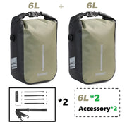 Rhinowalk 2 PCS Bicycle Fork Bag Quick Release Bike Bag Waterproof Electric Scooter Bag Bicycle Front Bag Bike Fork Bag