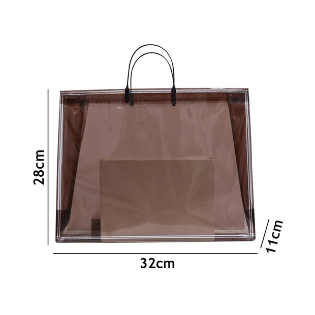 Shopping Bag Tote Bag Clothing Bag Handbag Shopping Pouch Storage Bag Eco Bag Waterproof PVC Reusable Casual Transparent