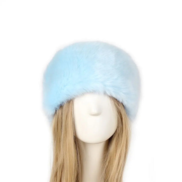 Warm Outdoor Girl Earmuff Women Winter Hats Faux Fur Headband Fluffy Russian Caps Fur Faux Bomber