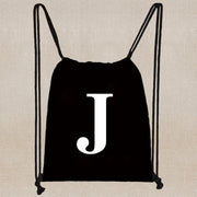 Drawstring Bag Backpack Tote Bag String Lightweight Outdoor Sport Bag for Travel Sundries Bag White Letter Fitness Sports Bag