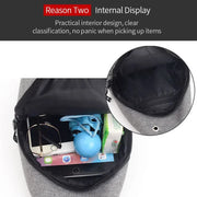 Geestock New Chest Bag For Male Men's shoulder bag Simple Nylon Fashion Mini Cross Bag Waterproof Crossbody Bag Luxury Bag 크로스백