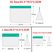 Reusable Silicone Food Bag Freezer Stand Up Food Storage Bag PEVA Bag Leakproof Containers Kitchen Fresh Bag Wrap Ziplock Bag