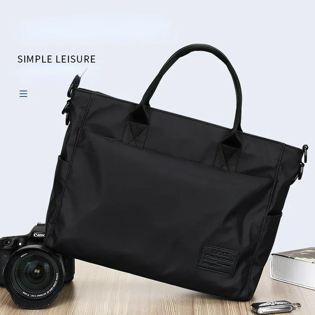 BJIAX File Bag Carrying Briefcase Men's Business Bag Lawyer Office Computer Bag Horizontal Shoulder Crossbody Bag Men Bag