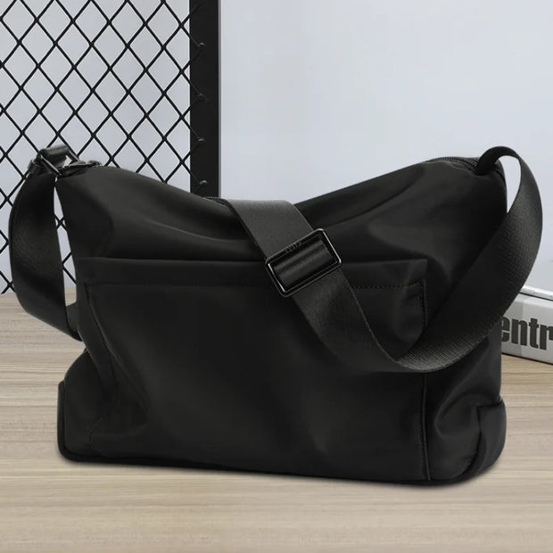BJIAX Lightweight Shoulder Bag Men's Bag Diagonal Small Backpack Function Crossbody Bag Men's Fashion Messenger Bag Oxford Bag