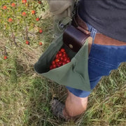 Orchard Foraging Bag Waist Hanging Bag Leather Canvas Picking Bag Jungle Artisan Bag Outdoor Camping Storage Bag Nut Storage Bag
