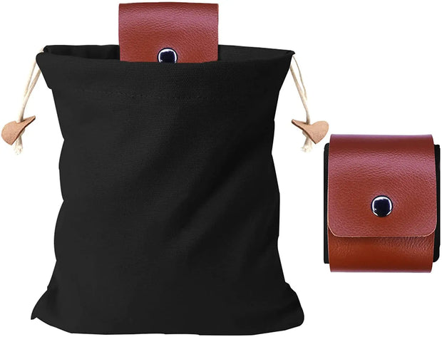 Orchard Foraging Bag Waist Hanging Bag Leather Canvas Picking Bag Jungle Artisan Bag Outdoor Camping Storage Bag Nut Storage Bag