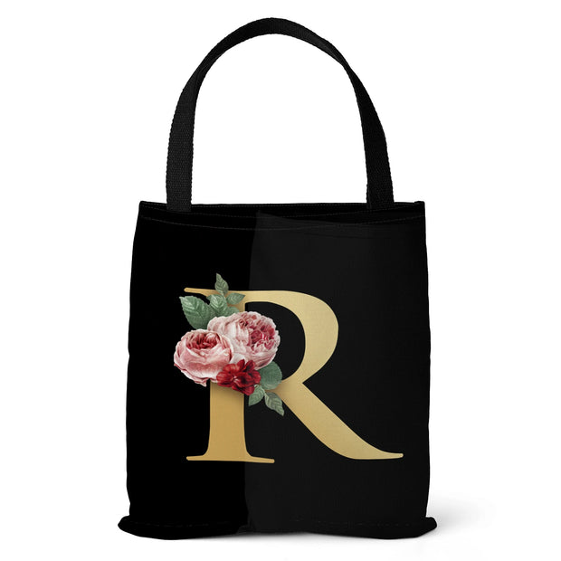 Letter Printing Canvas bag Lightweight Shoulder bag Tote bag Handbag Shopping bag Holiday Gift Bag