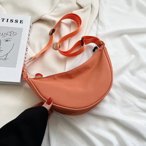 Upgraded Version Crossbody Bag New Trendy Dumpling Bag Lightweight Small Body Bag Underarm Bag Single Shoulder Canvas Bag