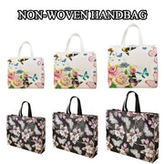 Folding Shopping Bag Eco Bag Takeaway Bag Non-woven Fabric Storage Bag Waterproof Butterfly Printing Shopping Pouch Grocery Bag