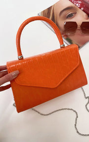 Croc Print Handbag